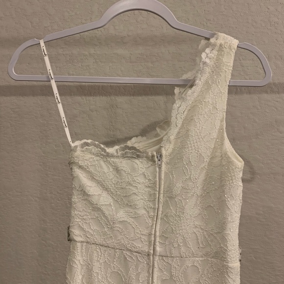 White Lace Dress - Long (Prom / Special Occasion) - Picture 4 of 6